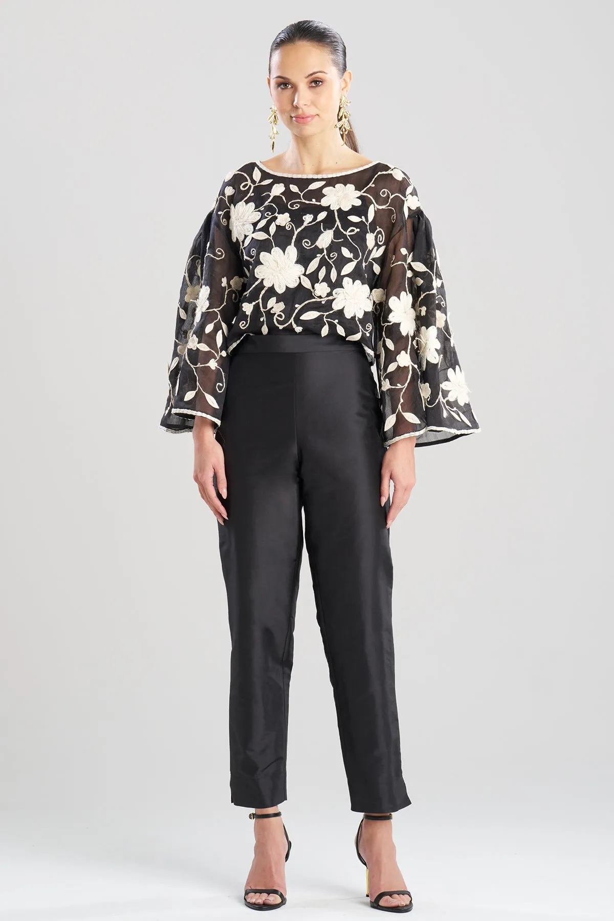 Couture Silk Dupioni Tapered Pants sold by Natori