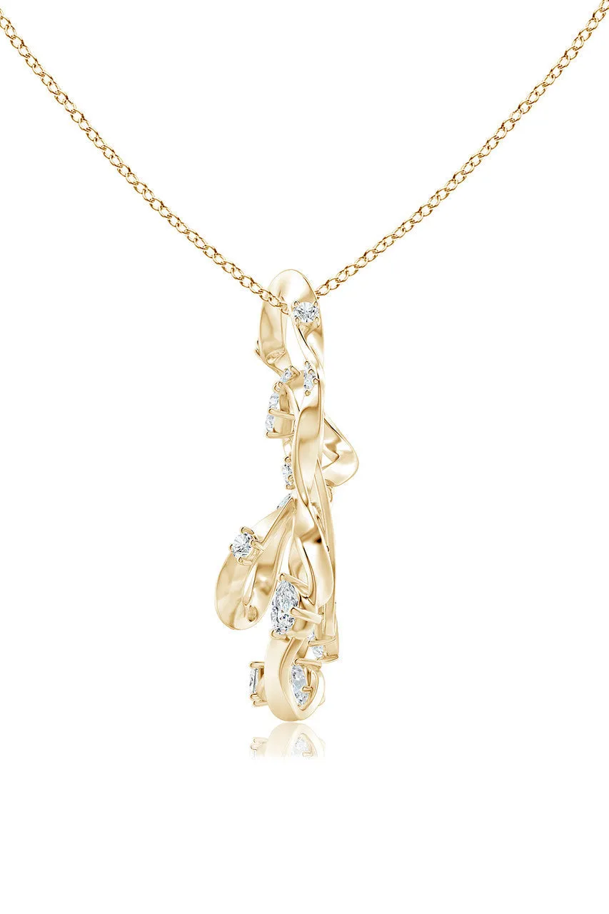 Sakura Dispersed Diamond Pendant Necklace sold by Natori product image thumbnail 5