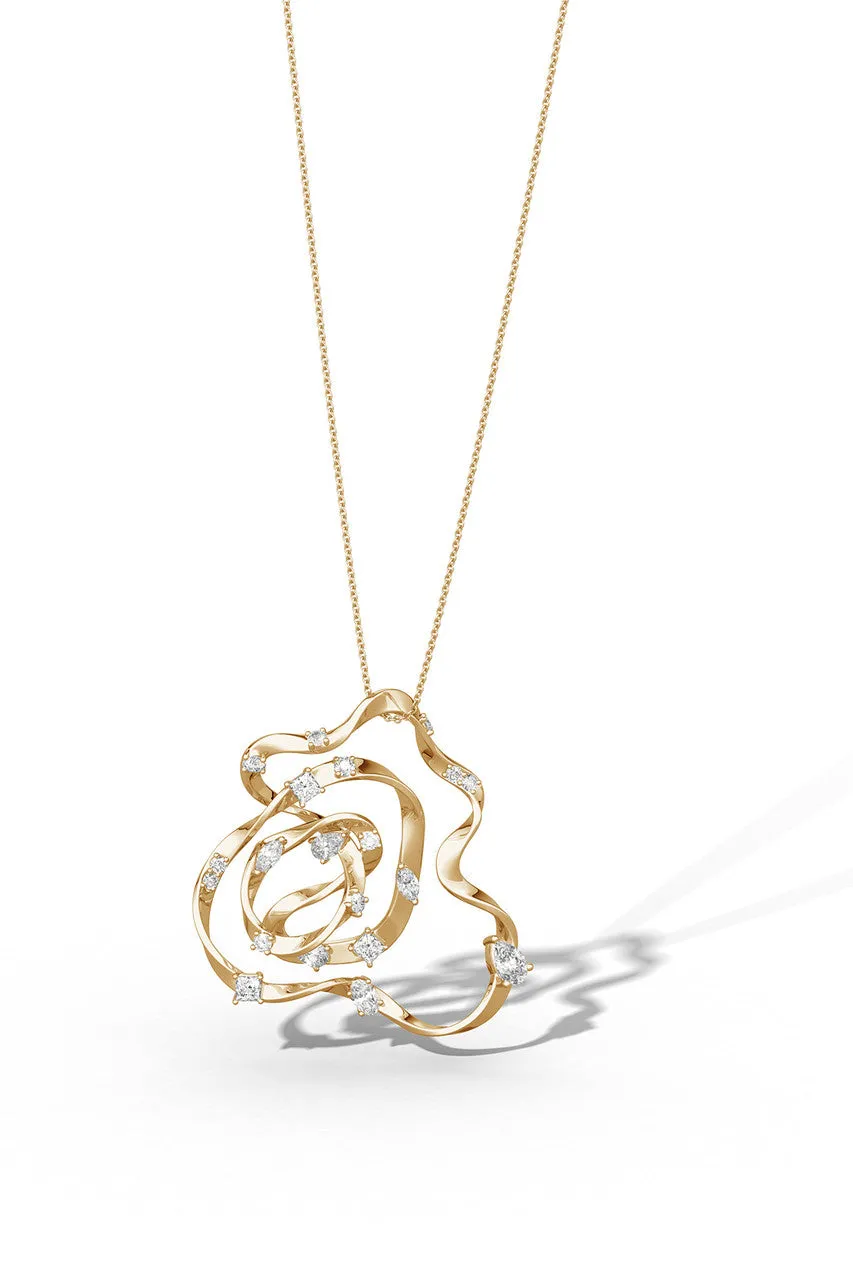 Sakura Dispersed Diamond Pendant Necklace sold by Natori product image thumbnail 2