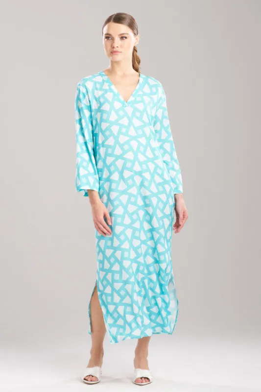 Soho Geo Challis Caftan made by Natori