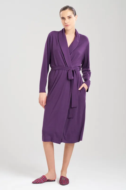 Oasis Piped Collar Robe sold by Natori