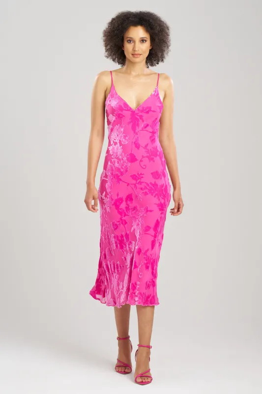 Burn Out Velvet Silk Gown sold by Natori