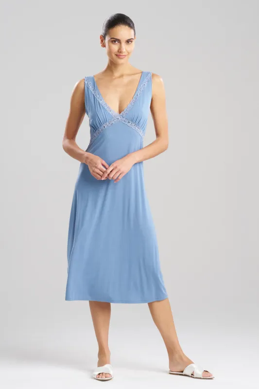 Feathers Essentials Lenzing™ Ecovero™ Viscose Lace Applique Slip Dress made by Natori