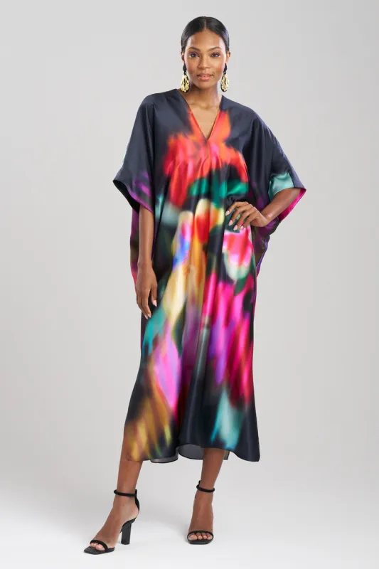 Melisande Cocoon Silk Caftan sold by Natori