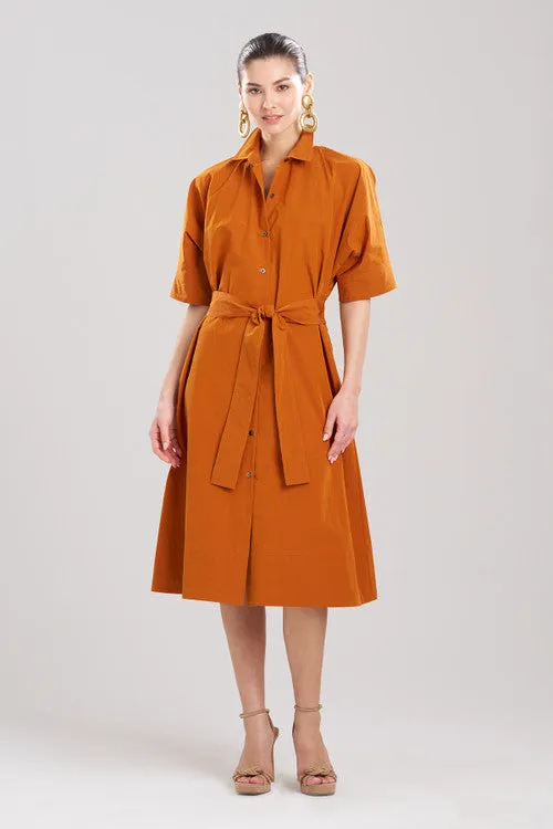 Taffeta Belted Shirt Dress sold by Natori