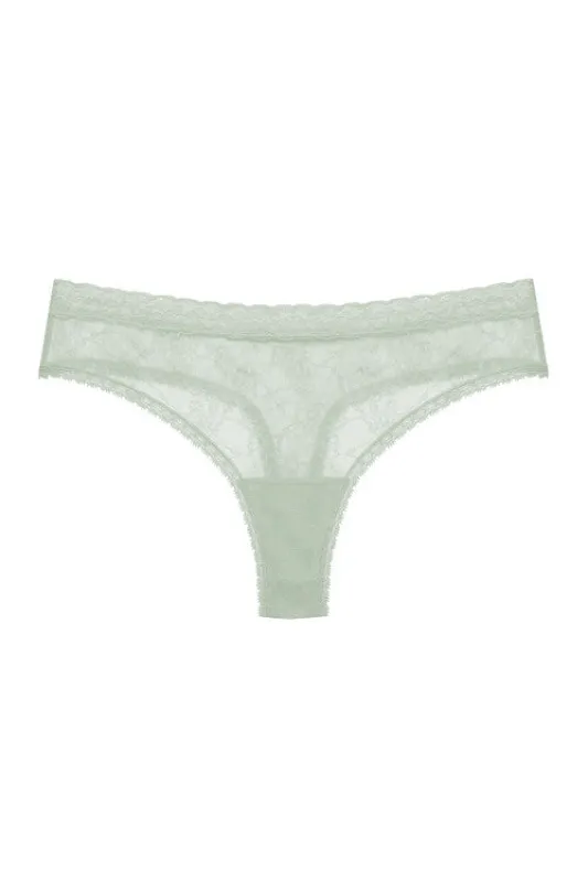 Bliss Allure One-Size Lace Thong sold by Natori