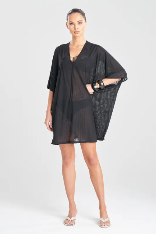 Heleneca Mesh Wedge Short Caftan made by Natori