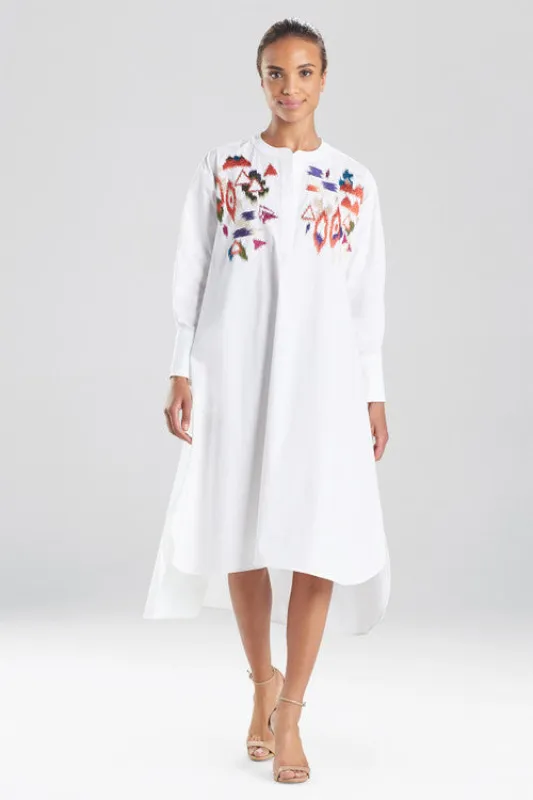 Cotton Poplin Embroidered Shirtdress sold by Natori