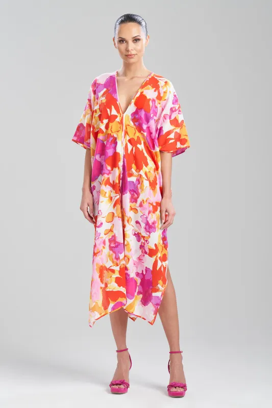 Suisai Getaway Cotton Gauze Caftan made by Natori