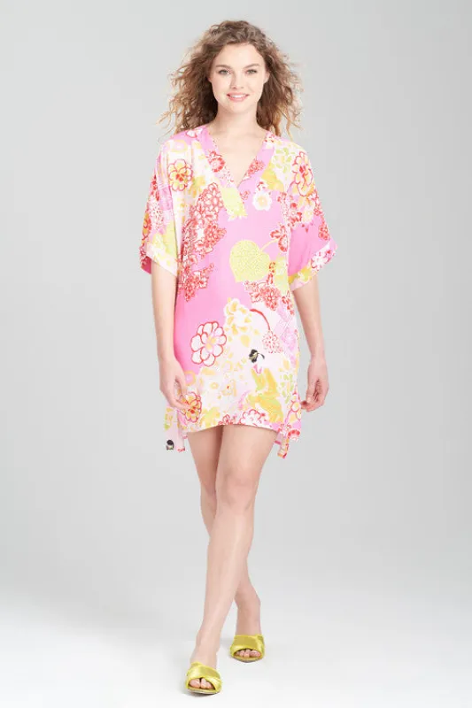 Geisha Garden V-Neck Sleepshirt made by Natori