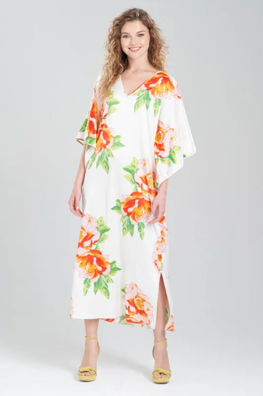 Paradise Peony Caftan made by Natori
