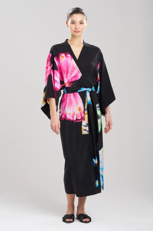 Kyoko Butterfly Tassel Silk Robe sold by Natori