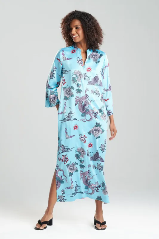 Imperial Dragon Zip Caftan made by Natori