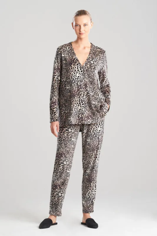 Panther Printed Velour Top sold by Natori