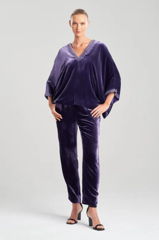 Velvet Kimono Embellished Top made by Natori