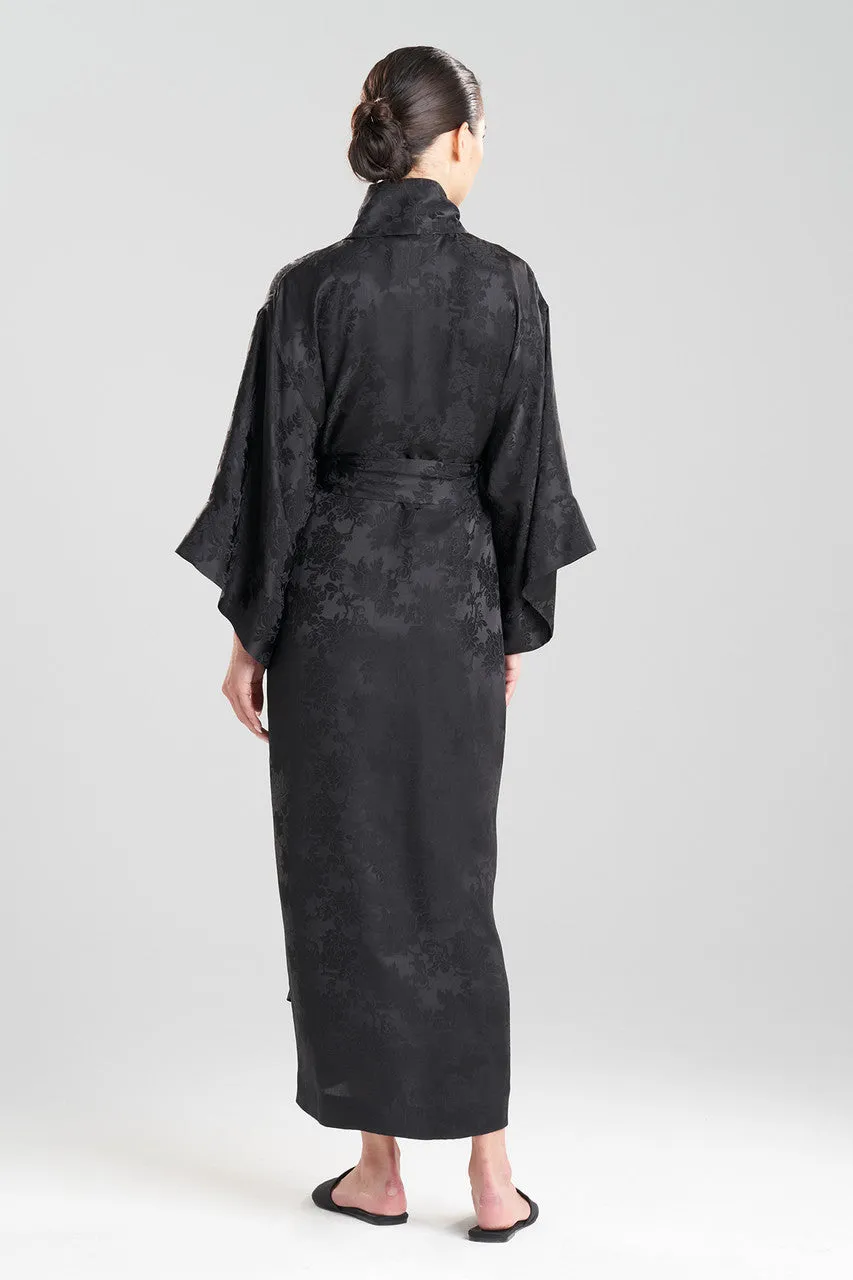 Kurokawa Jacquard Long Silk Robe sold by Natori product image thumbnail 2