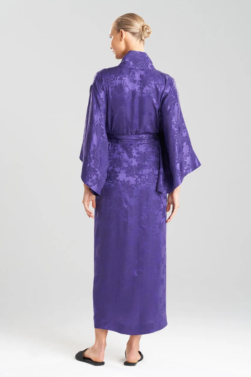 Kurokawa Jacquard Long Silk Robe sold by Natori product image thumbnail 2