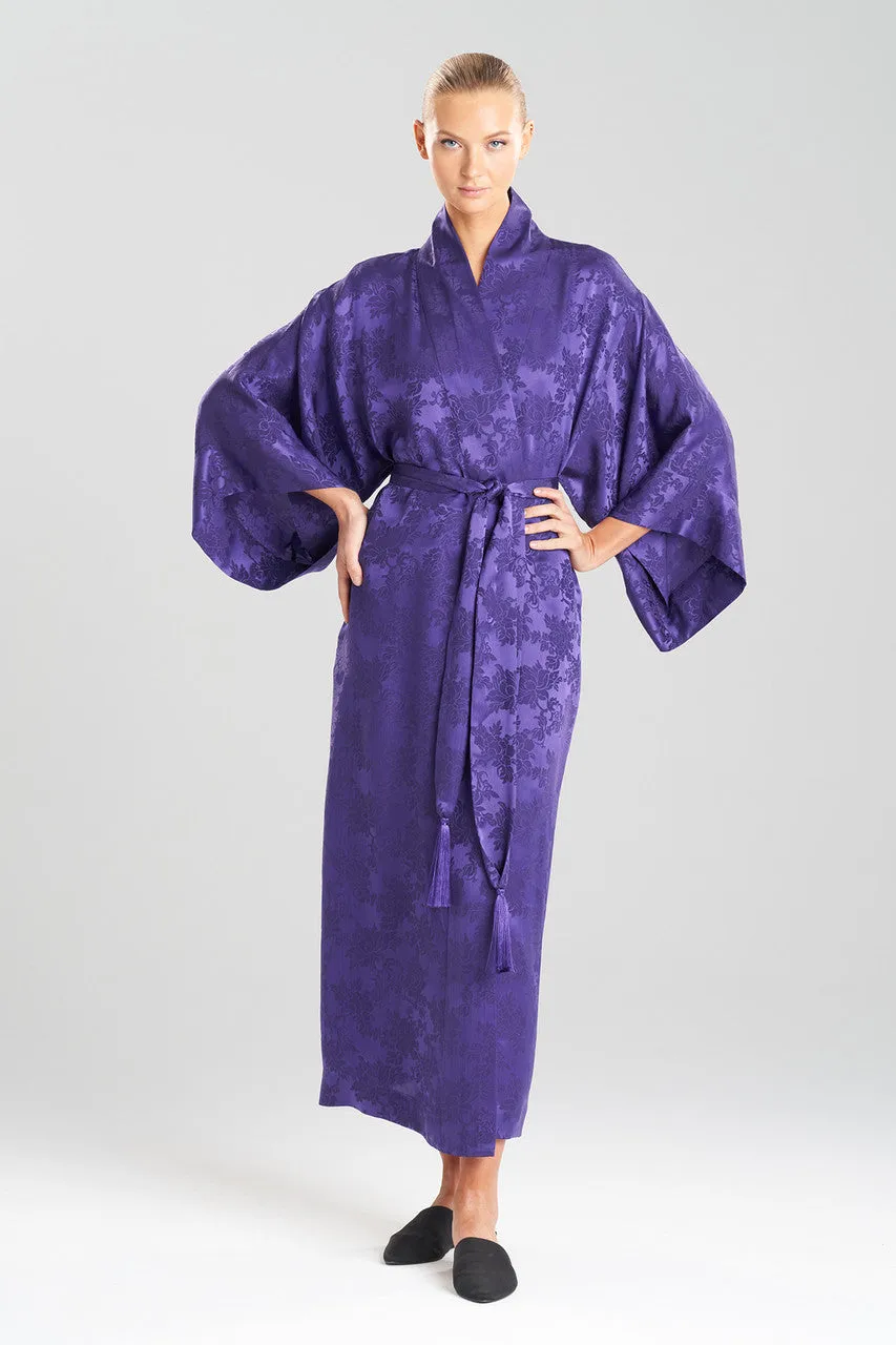 Kurokawa Jacquard Long Silk Robe sold by Natori product image thumbnail 3