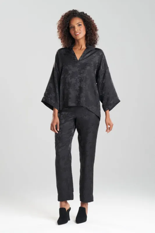 Kurokawa Jacquard Silk PJ sold by Natori
