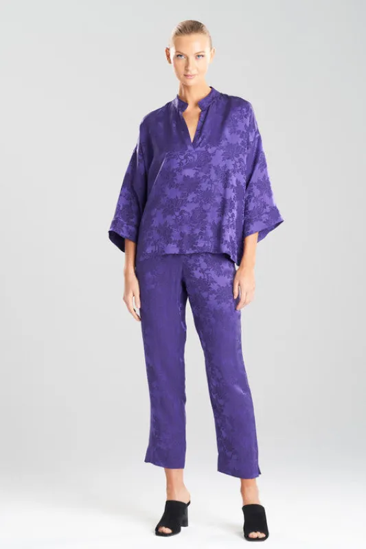 Kurokawa Jacquard Silk PJ sold by Natori