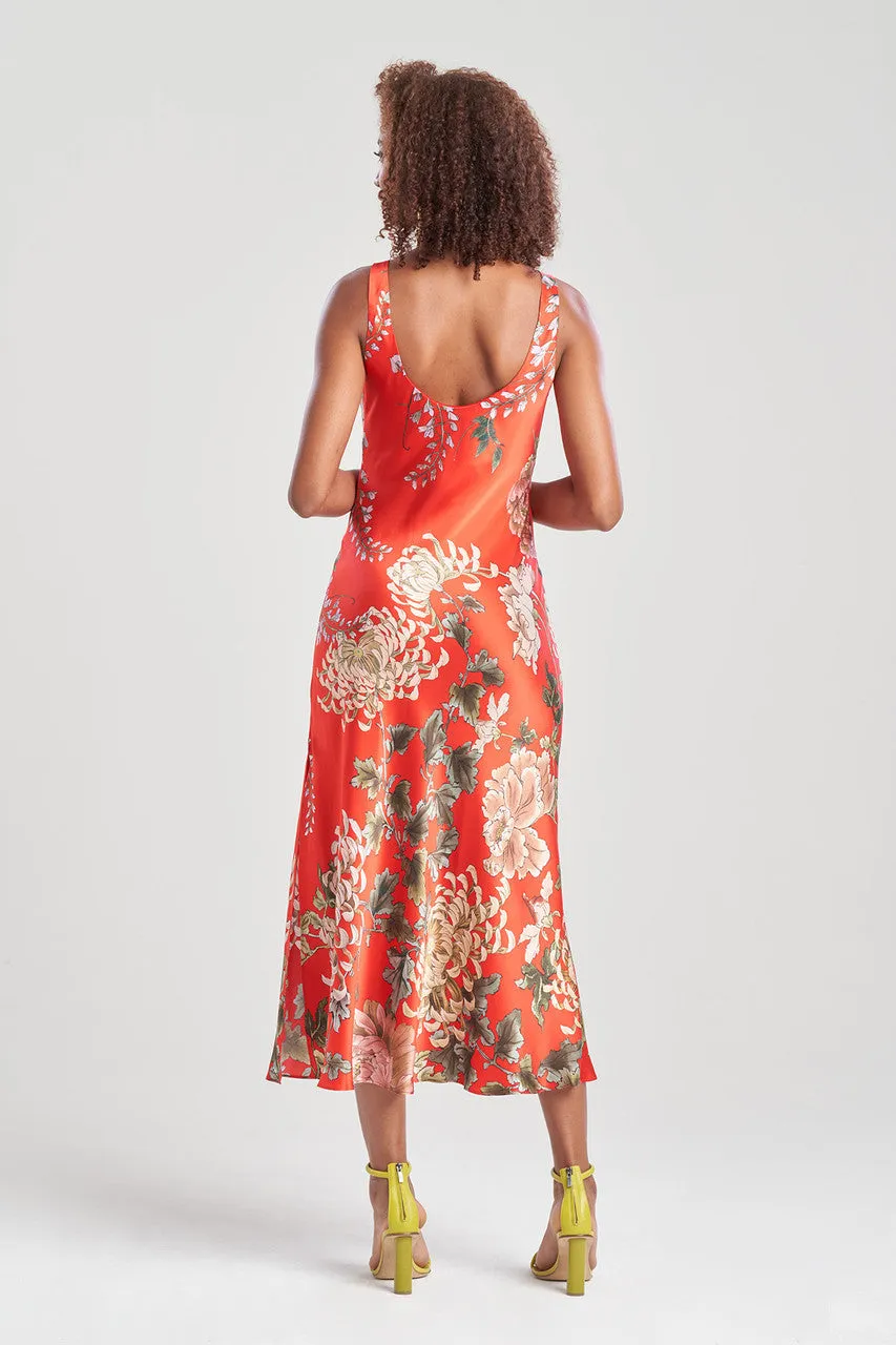 Kairaku Garden Charmeuse Plunging Silk Gown sold by Natori product image thumbnail 2