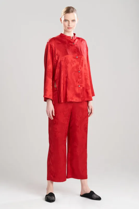 Ryu Jacquard Mandarin PJ made by Natori