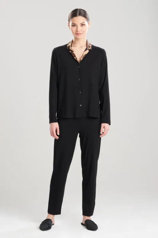 Himalaya Luxe Leopard Collar Notch PJ made by Natori