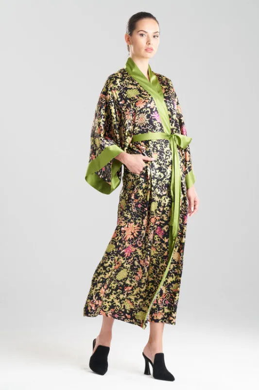 Yasugi Charmeuse Silk Robe made by Natori