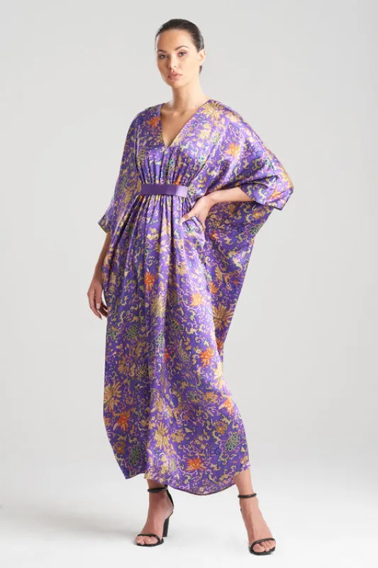 Yasugi Charmeuse Silk Caftan made by Natori