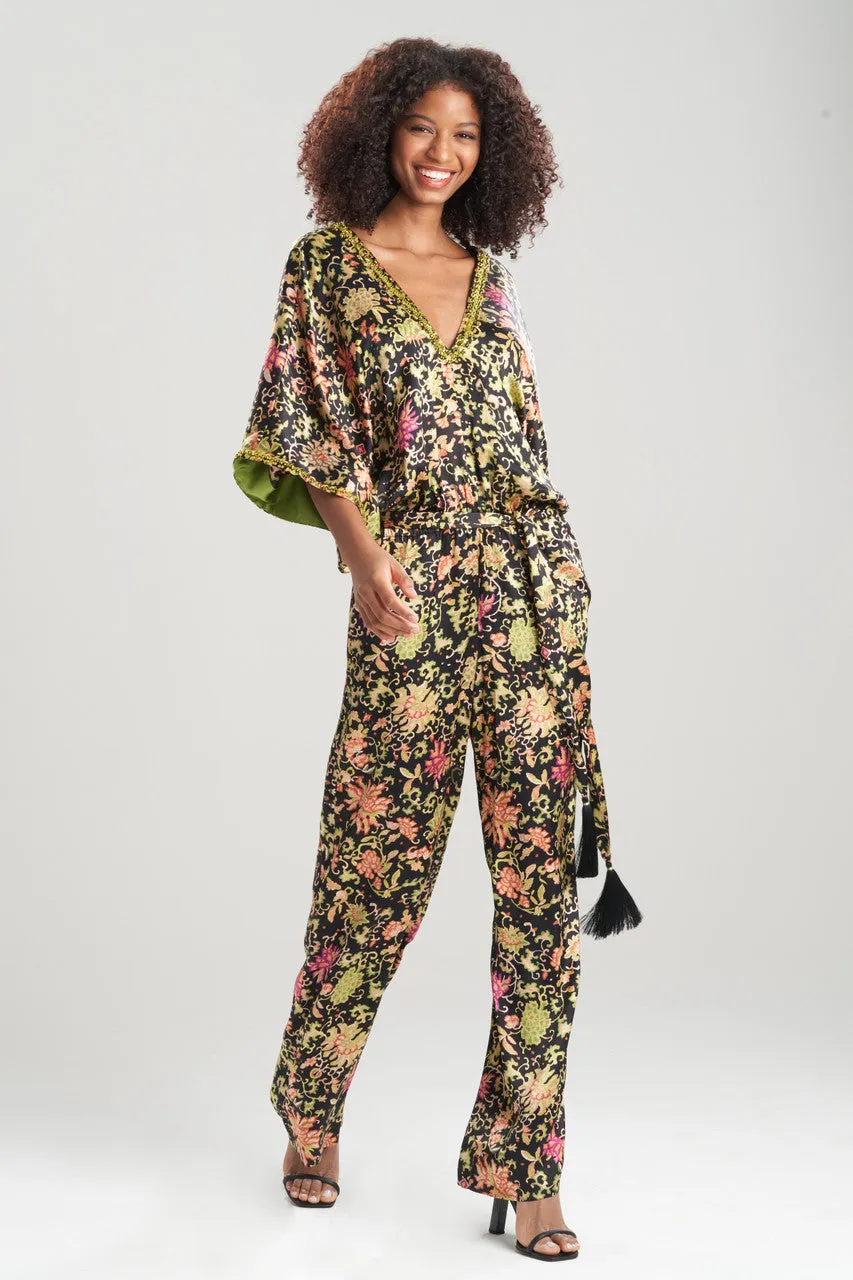 Yasugi Charmeuse Silk Embellished Jumpsuit sold by Natori product image thumbnail 2