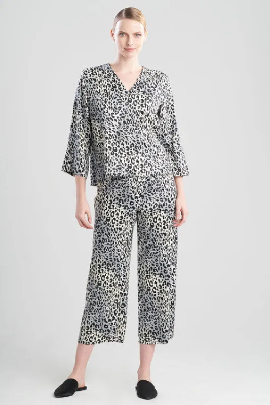 Misty Leopard V-Neck PJ made by Natori