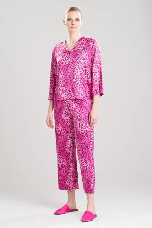 Misty Leopard V-Neck PJ made by Natori