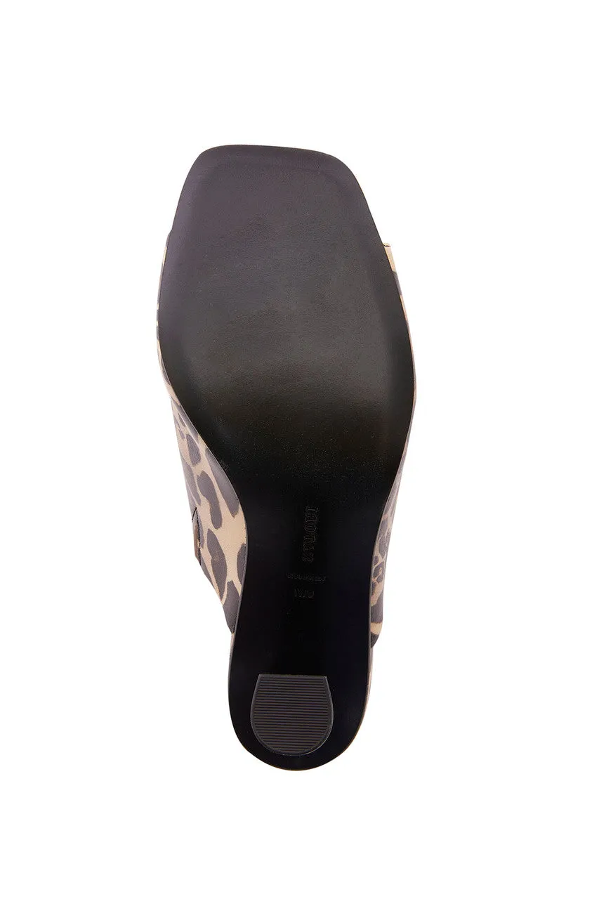 Gamine Luxe Leopard Column Heel Mule sold by Natori product image thumbnail 3