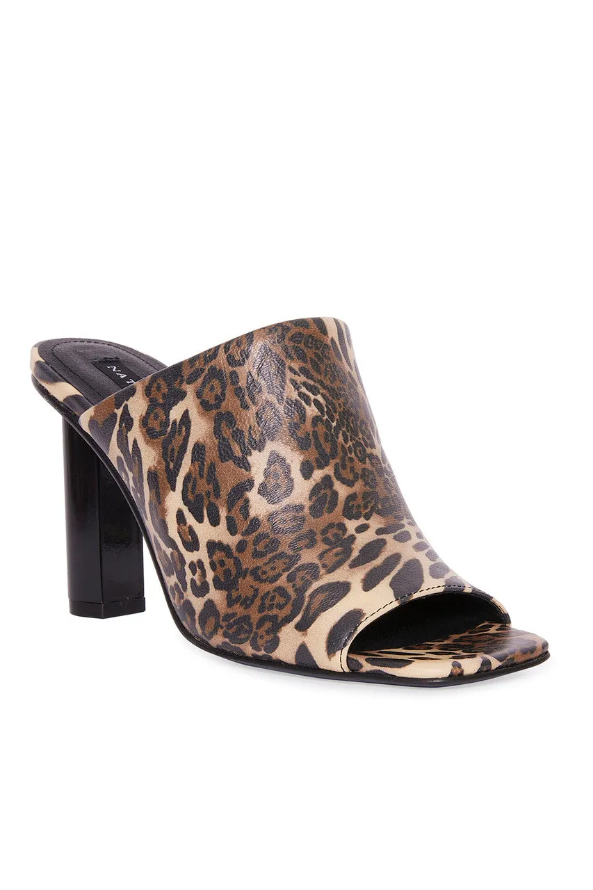 Gamine Luxe Leopard Column Heel Mule sold by Natori product image thumbnail 2