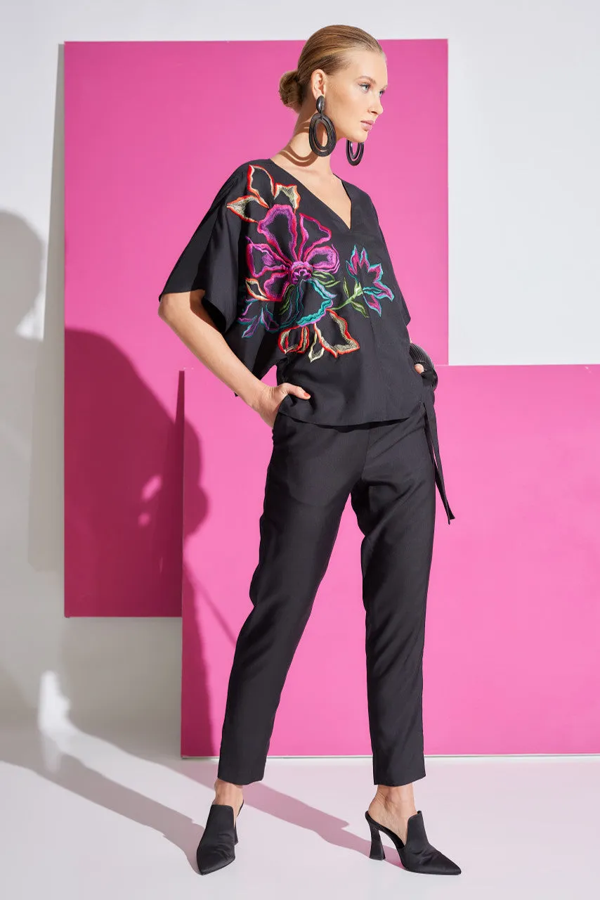 Cotton Silk Kimono Embroidered Top sold by Natori product image thumbnail 4
