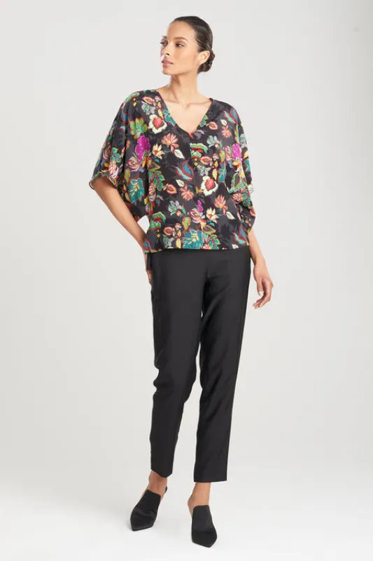 Sayuri Viscose Silk Crepê de Chine Kimono Top made by Natori
