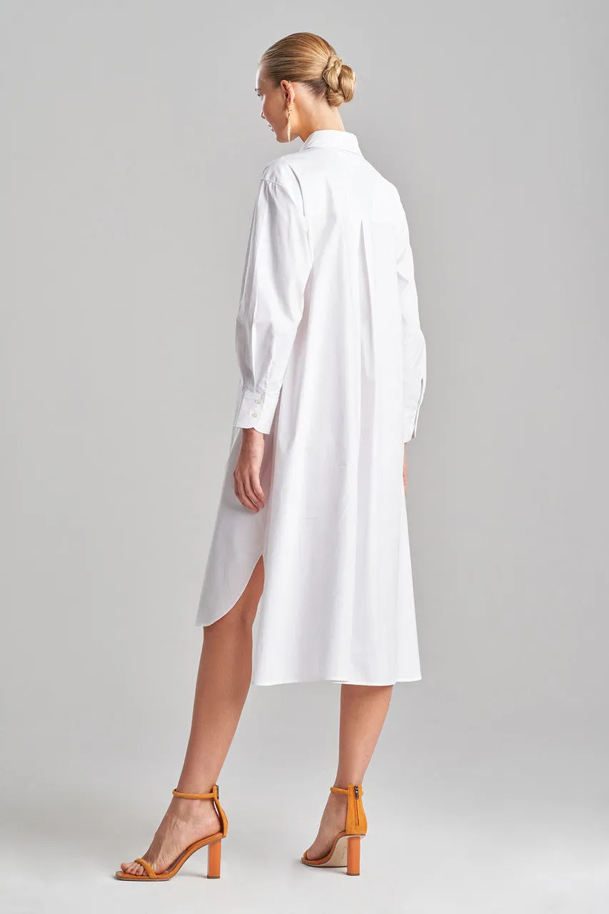 Chikayo Cotton Poplin Oversized Embroidered Shirtdress sold by Natori product image thumbnail 4