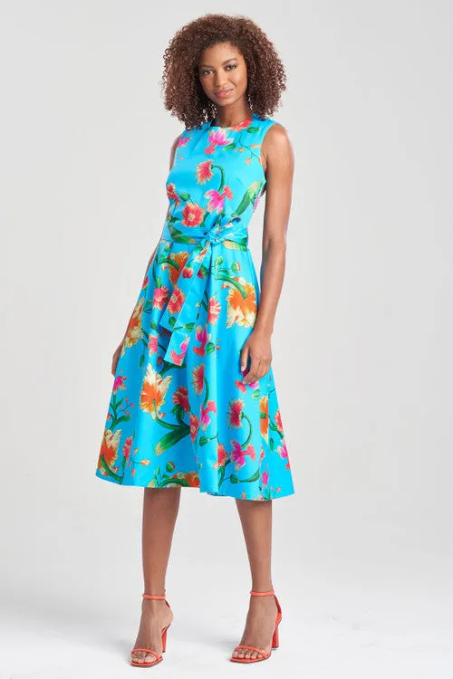 Chikayo-Cotton Sateen Midi Dress sold by Natori