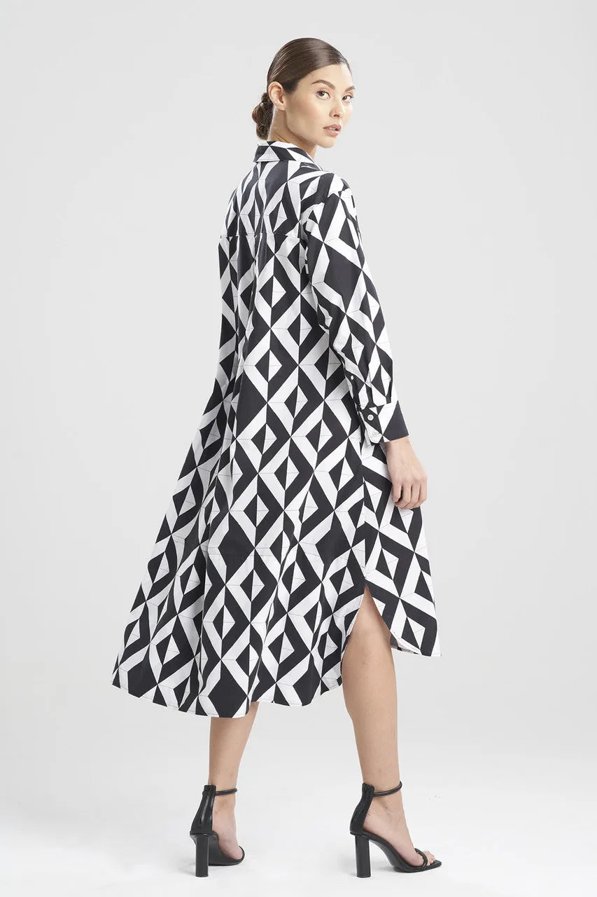 Sumi-Cotton Poplin Oversized Shirtdress sold by Natori product image thumbnail 3