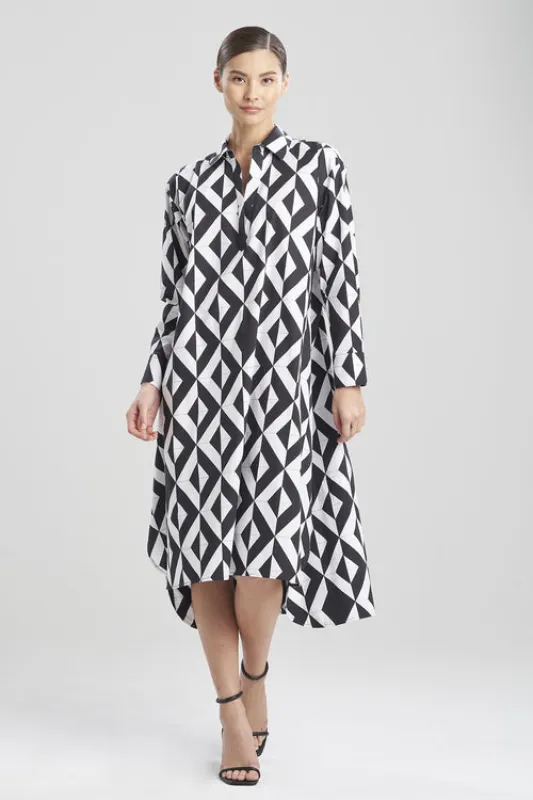 Sumi-Cotton Poplin Oversized Shirtdress sold by Natori