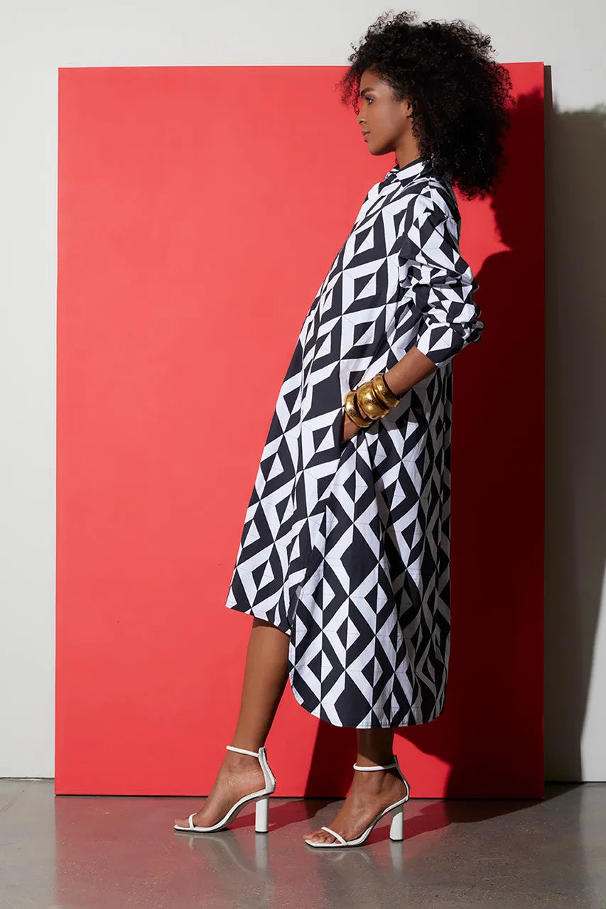 Sumi-Cotton Poplin Oversized Shirtdress sold by Natori product image thumbnail 5