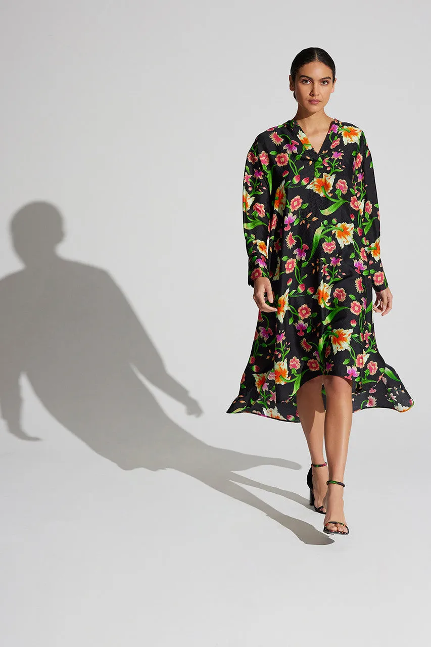 Chikayo-Obi Silk Oversized Shirtdress sold by Natori product image thumbnail 4