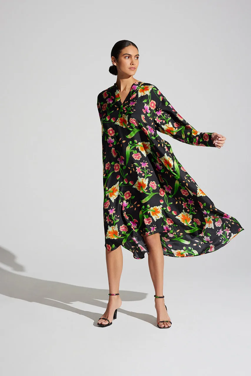 Chikayo-Obi Silk Oversized Shirtdress sold by Natori product image thumbnail 2