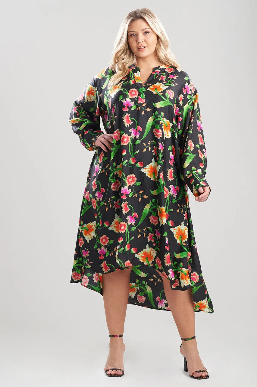 Chikayo-Obi Silk Oversized Shirtdress sold by Natori product image thumbnail 5