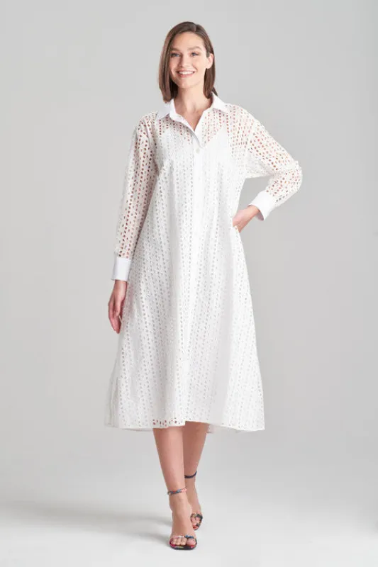 Cotton Eyelet Oversized Shirtdress sold by Natori