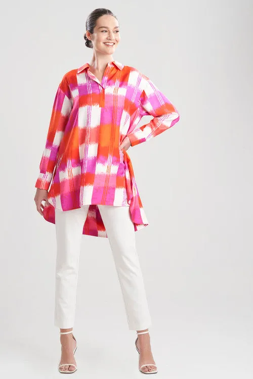 Boro-Cotton Silk Oversized Shirt sold by Natori