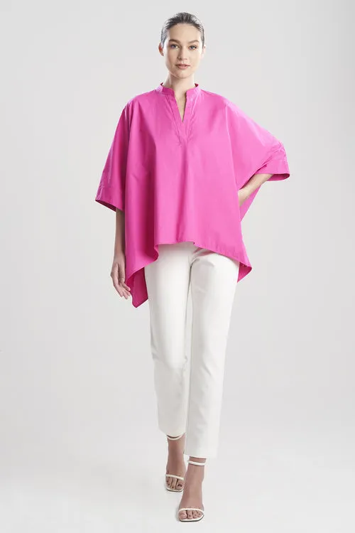 Cotton Poplin Half Placket Poncho Shirt sold by Natori product image thumbnail 4
