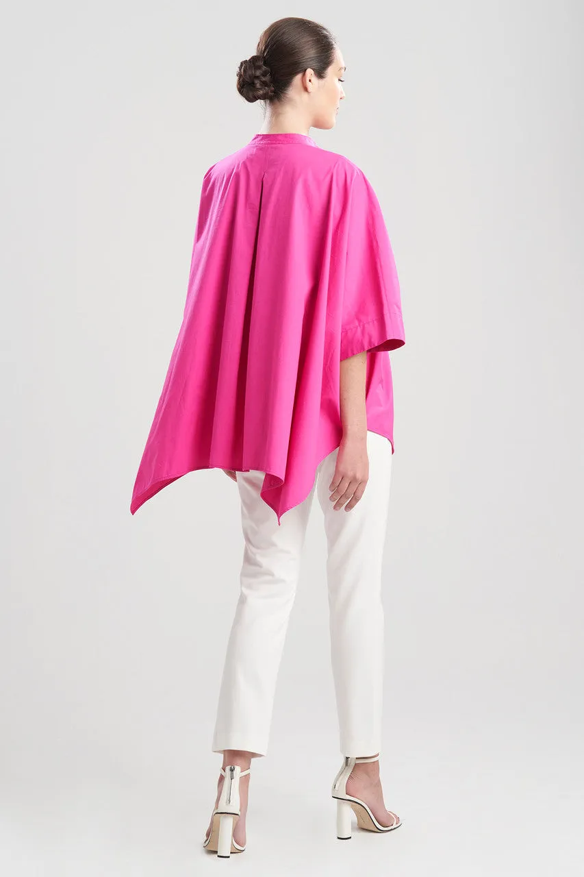 Cotton Poplin Half Placket Poncho Shirt sold by Natori product image thumbnail 3