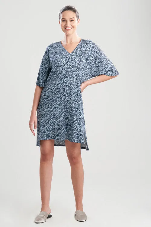 Leo-Printed Cotton Jersey Sleepshirt sold by Natori