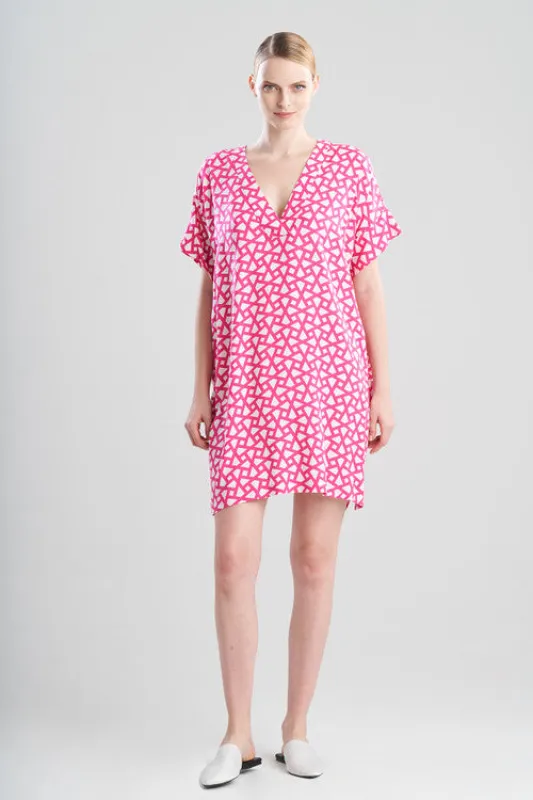 Soho Geo-Printed Challis Sleepshirt made by Natori